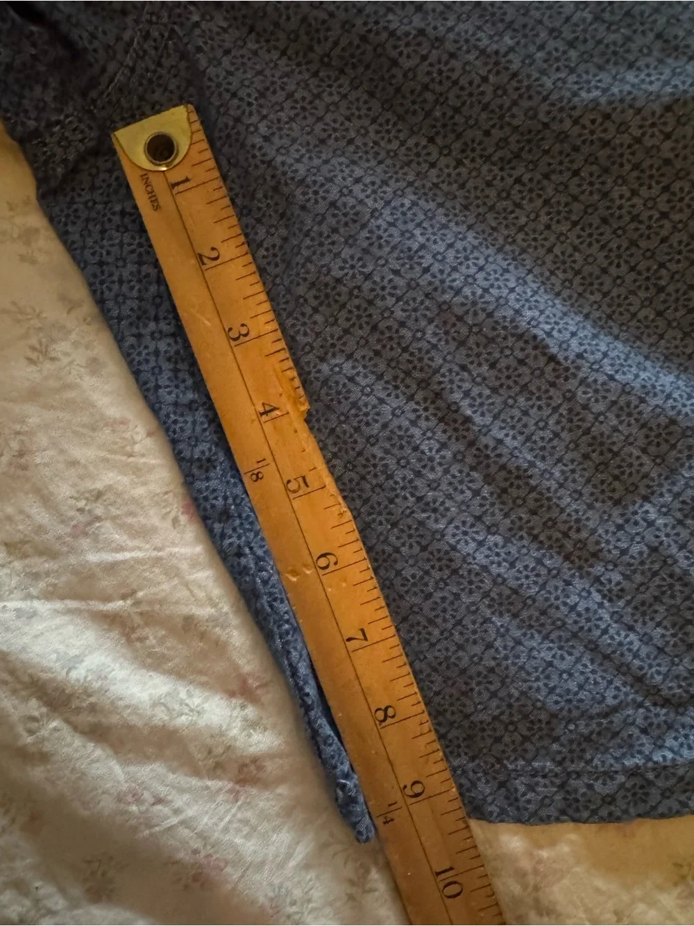 Banana Republic Blue Geometric Cotton Shorts Size 34